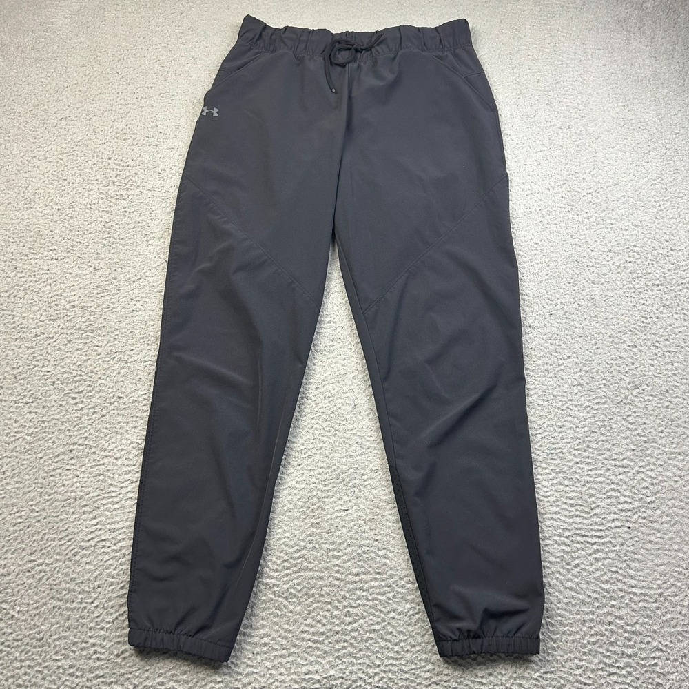Under Armour Pants Womens M Fusion UA Storm Black Stretch Woven Athletic Jogger